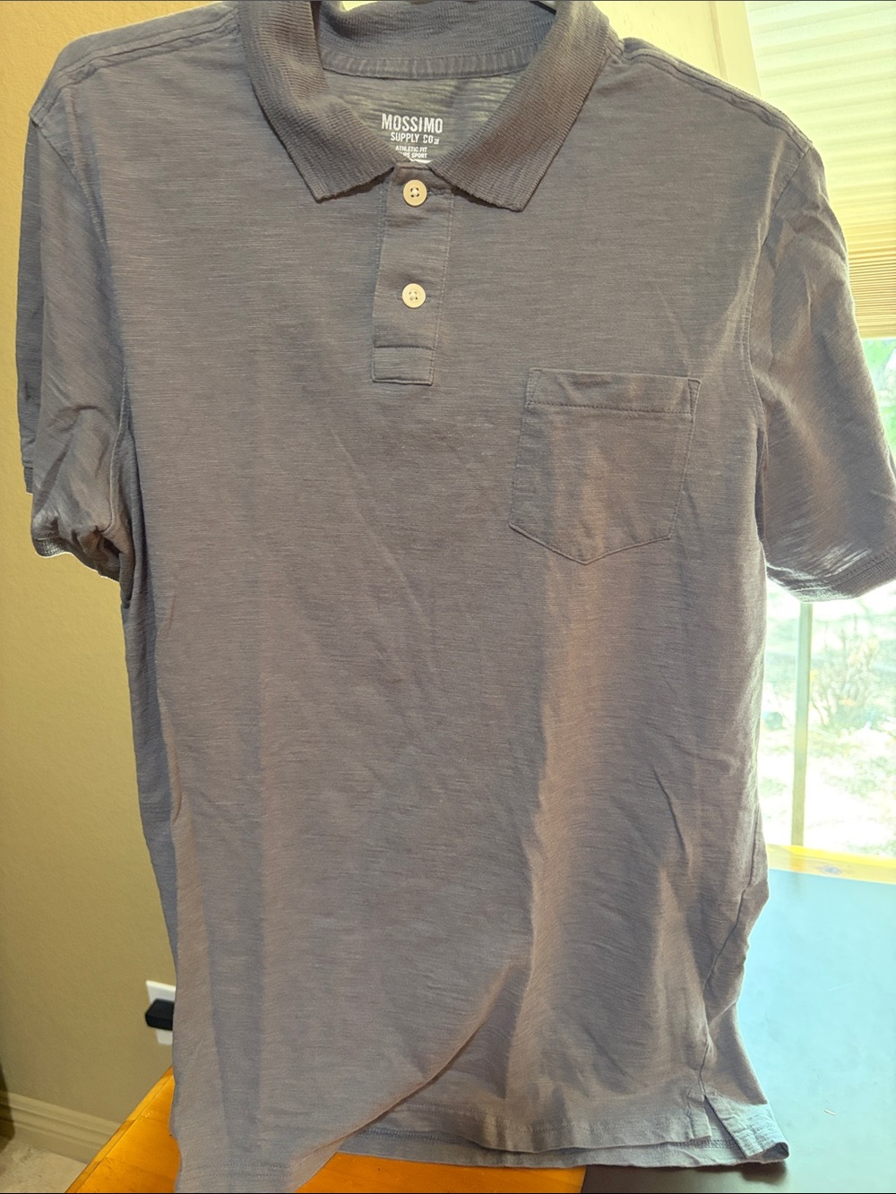 Mossimo Supply Co. Slate Blue Men's Polo with Chest Pocket